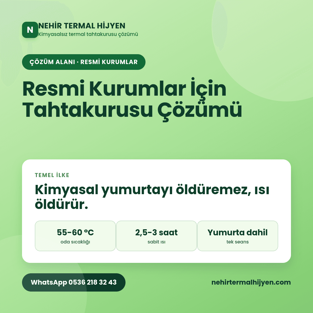 Resmi Kurumlar İçin Tahtakurusu Çözümü